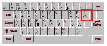 电脑输入无穷符号操作方法