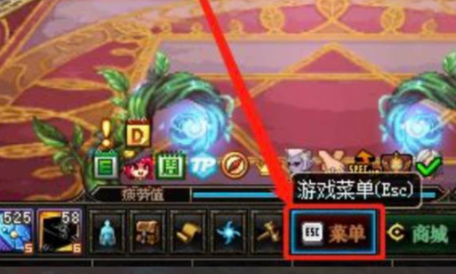 游戏功能菜单示意图