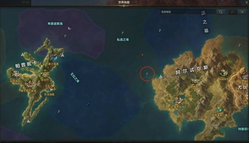 命运方舟私语小岛妮娜芙坐标定位指南