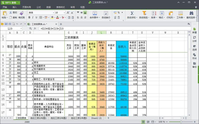 电子工资条示意图