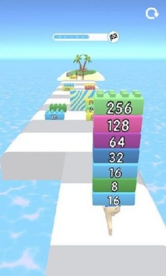 2048积木跑小游戏